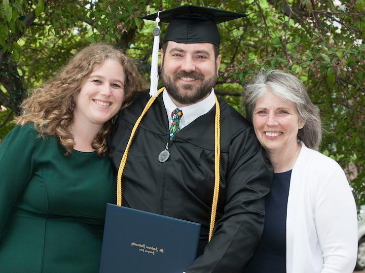 graduate and family